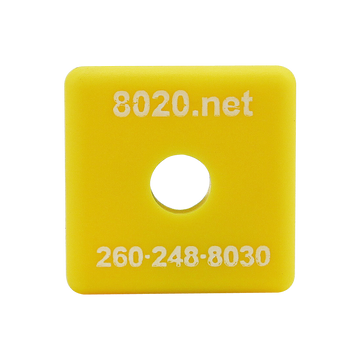 2030YEL -  15 Series End Cap with Push-In Fastener