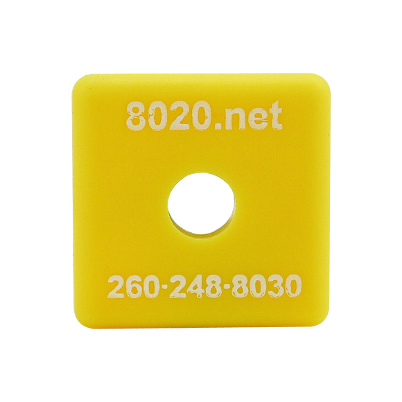 2030YEL -  15 Series End Cap with Push-In Fastener