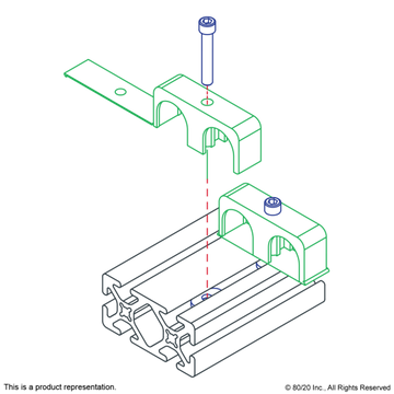 2506 - 10 & 15 Series Double Cable & Tube Clamp - 0
