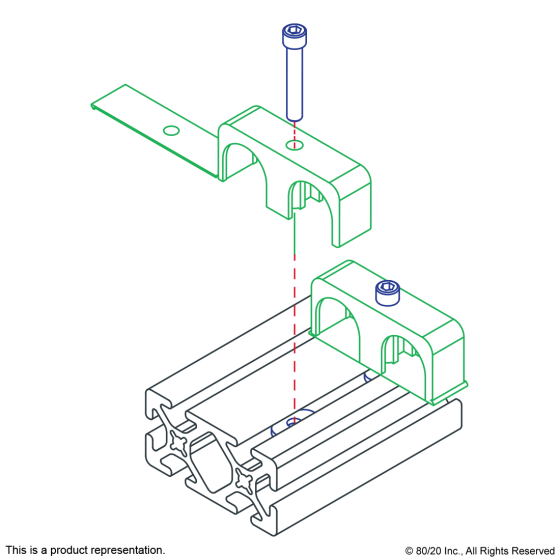 2510 - 10 & 15 Series Double Cable & Tube Clamp
