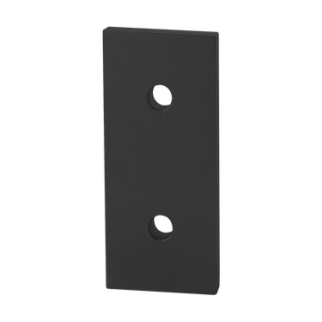 45-4307-BLACK -  45 Series 2 Hole - Straight Flat Plate