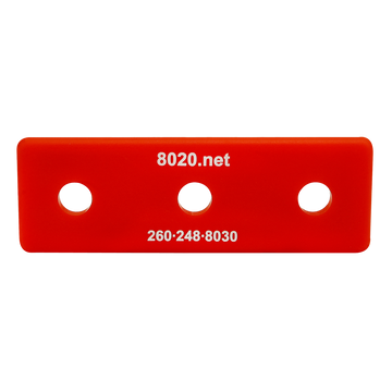 2026RED -  10 Series End Cap with Push-In Fastener