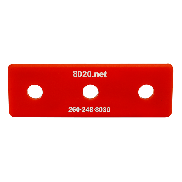 2026RED -  10 Series End Cap with Push-In Fastener