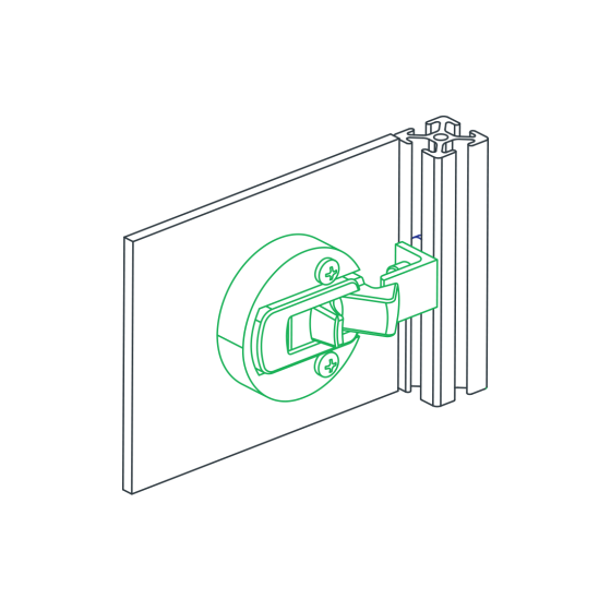 2730 - Locking Plastic Panel Grabber Handle