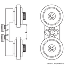 2751 - 10 Series Dual Roller Wheel Bracket Assembly-2