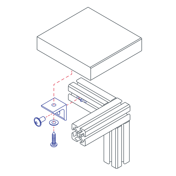 2810 - 15 Series Tabletop Fastening Kit