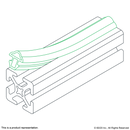 2829 - 15 & 40 Series Rubber Door Seal (sold by the ft)-3