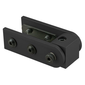 4429-BLACK -  15 Series Right Angle 90 Degree Dynamic Pivot Assembly with Dual Straight Arms