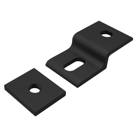 30-2436-BLACK -  30 Series Single Arm Narrow Mesh Retainer with Narrow Backing Plate