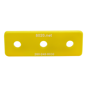 2026YEL -  10 Series End Cap with Push-In Fastener