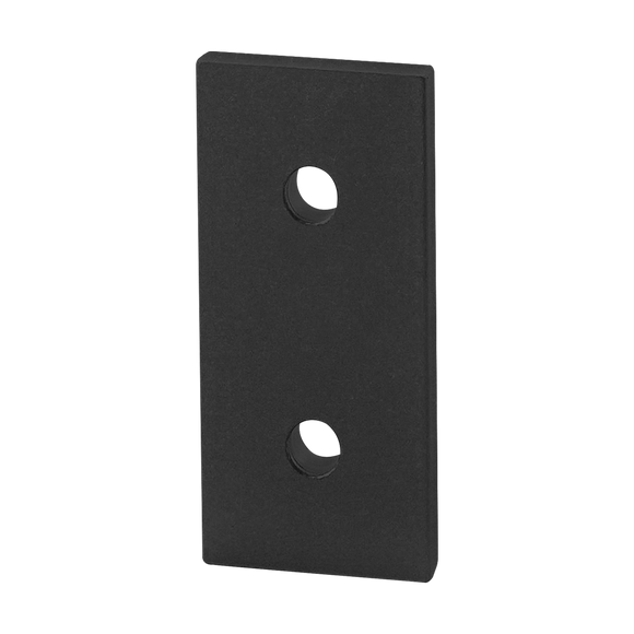 40-4307-BLACK -  40 Series 2 Hole - Straight Flat Plate