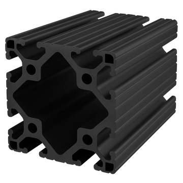 3030-LITE-120-BLACK-FB -  3" X 3" LITE T-SLOT EXT 120" BAR FULLBLACK ANODIZE