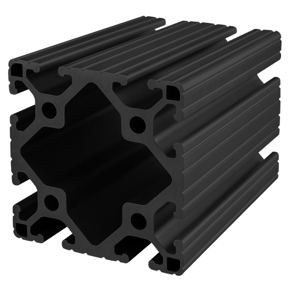 3030-LITE-120-BLACK-FB -  3" X 3" LITE T-SLOT EXT 120" BAR FULLBLACK ANODIZE