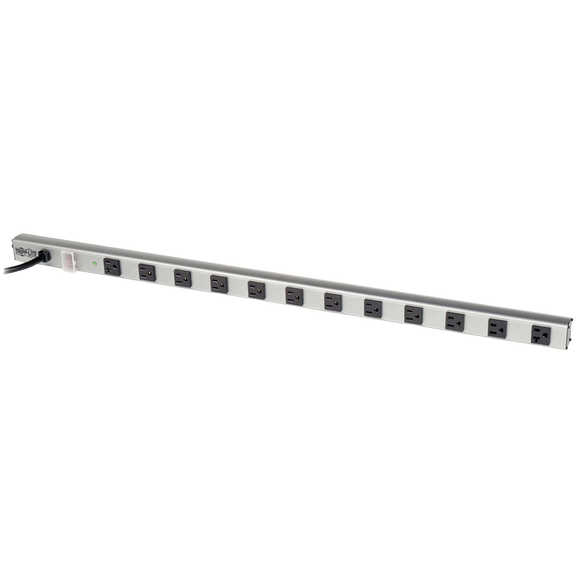 2678 -  10, 15, 25, 30, 40, &amp; 45 Series 20A Power Strip, 12 Outlets, 15 ft. cord, 36" long