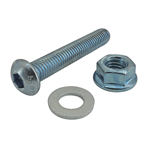3964 -  Bolt Assembly: M8 x 50.00mm Blue BHSCS with Washer and Flanged Hex Nut