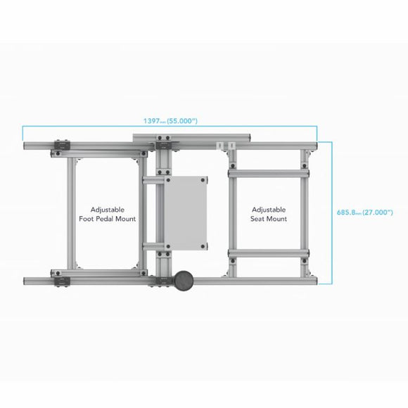 DIY2202-K1 -  80/20 Racing Simulator Kit with optional add-on components.