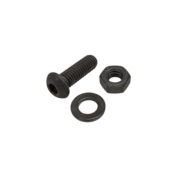 75-3605 -  Bolt Assembly: M6 x 18.00mm Black BHSCS with Washer and Hex Nut - Black Zinc