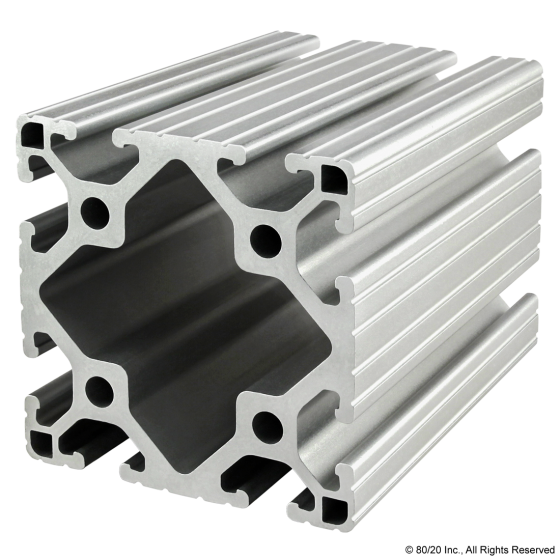 3030-Lite -3.00" X 3.00" Lite T-Slotted Profile - Eight Open T-Slots