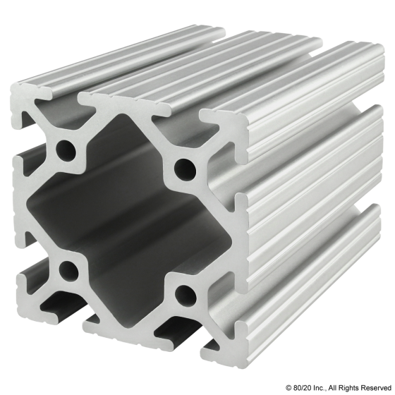 3030 - ﻿3.00" X 3.00" T-Slotted Profile - Eight Open T-Slots