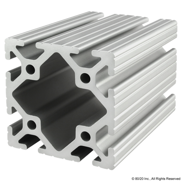 3030 - ﻿3.00" X 3.00" T-Slotted Profile - Eight Open T-Slots
