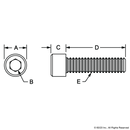 3062 - 1/4-20 x .500" SHCS-2