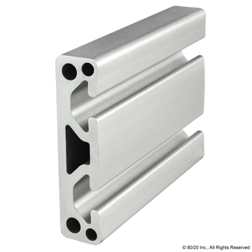 3075 - ﻿3.00” X .75” Smooth Surface T-Slotted Profile - Two Adjacent Open T-Slots