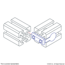 3085 - 10 Series 10-32 Double Anchor Slide-in T-Nut-4