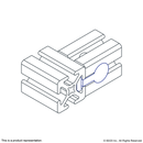 3085 - 10 Series 10-32 Double Anchor Slide-in T-Nut-5
