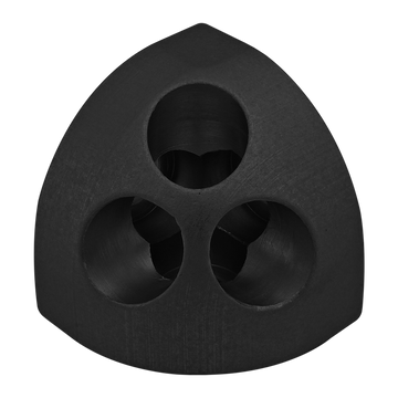 4041-BLACK -  10 Series 3 Way - Rounded Corner Connector