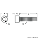 3112 - 5/16-18 x .750" Socket Head Cap Screw (SHCS)-2