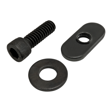 75-3824 -  Bolt Assembly: 1/4-20 x .750" Black SHCS with Washer and Slide-In Economy T-Nut - Centered Thread - Black Zinc