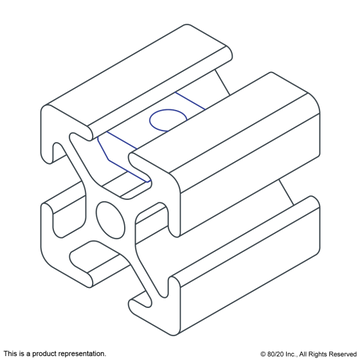 3204 10 Series Standard T-Nut 1/4-20 Thread - 0