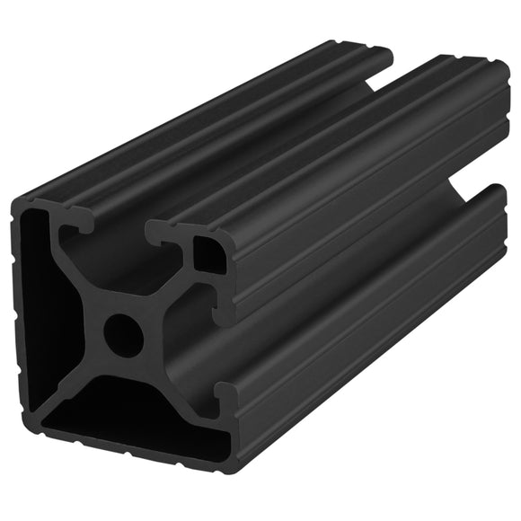 1502-120-BLACK-FB -  1.5" X 1.5" LITE BI-ADJ T-SLOT EXT 120"BAR FULL BLACK ANODIZE