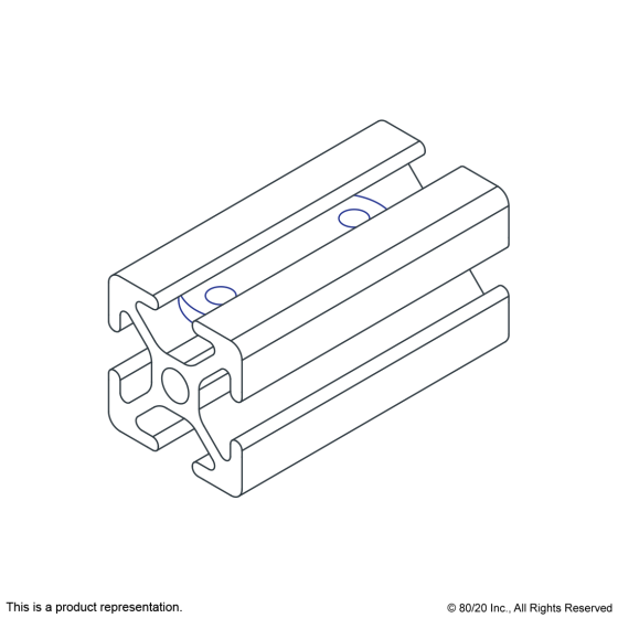3279 5/16-18 Double Slide-in Economy T-Nut