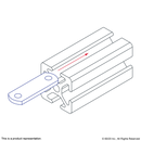 3280 1/4-20 Double Slide-in Economy T-Nut-4