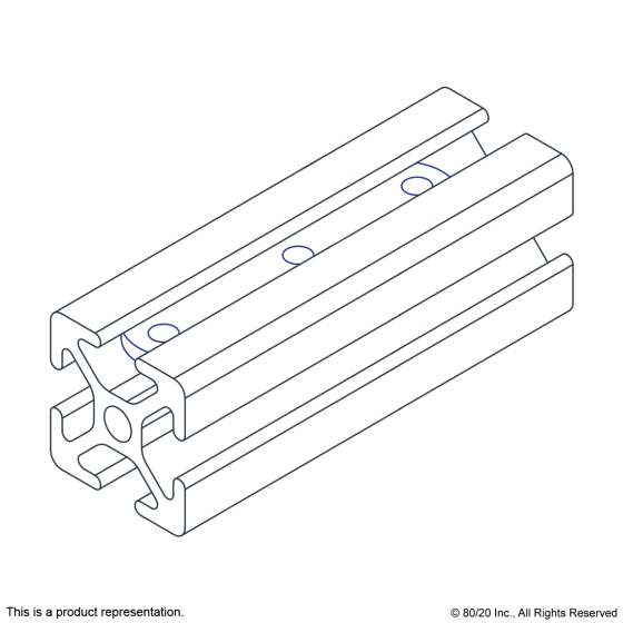 3285 5/16-18 Triple Slide-in Economy T-Nut
