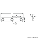3285 5/16-18 Triple Slide-in Economy T-Nut-2