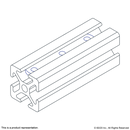 3287 - 1/4-20 Triple Slide-in Economy T-Nut-3