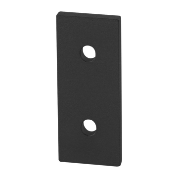 30-4307-BLACK -  30 Series 2 Hole - Straight Flat Plate