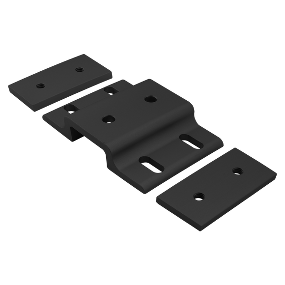 2520-BLACK -  15 Series &amp; Ready Tube Double Arm Wide Mesh Retainer with Wide Backing Plate