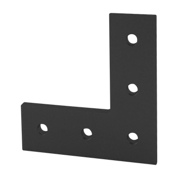 40-4481-BLACK -  40 Series 5 Hole - &ldquo;L&rdquo; Flat Plate