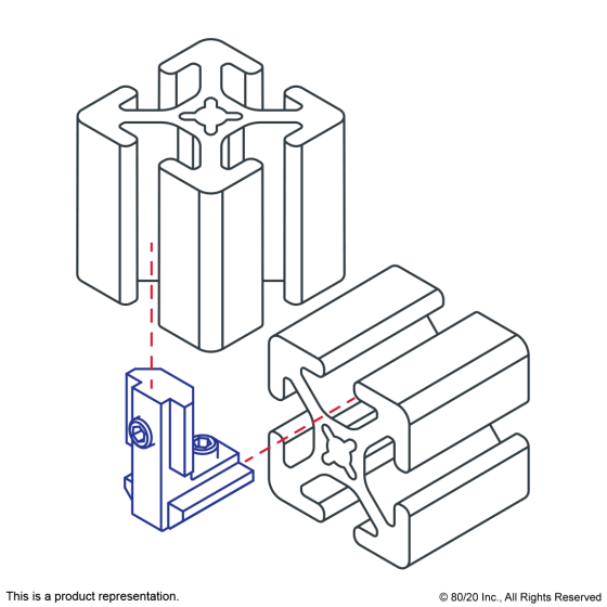 33460 - 10 Series Hidden Corner Connector: Inside-Outside