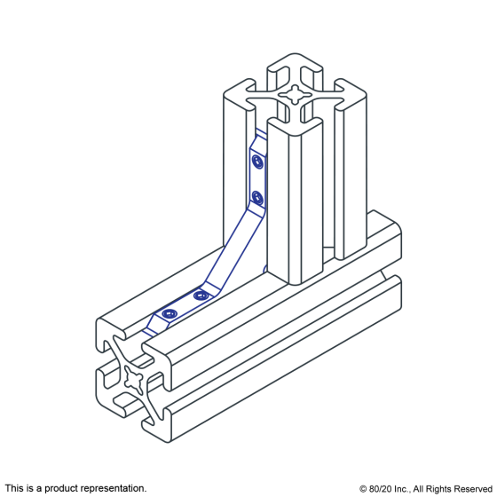 3364 - 15 Series 90 Degree Inside Corner Connector
