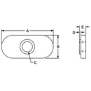 3382 - 1/4-20 Slide-in Economy T-Nut - Centered Thread-2