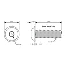3390 - 1/4-20 x .375" Flanged Button Head Socket Cap Screw (FBHSCS)-6