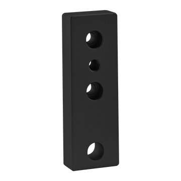 40-2170-BLACK -  40 Series 4 Hole - Leveling Anchoring Base Plate: M10 Tap