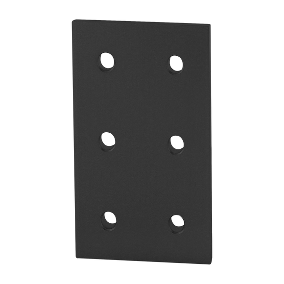 45-4366-BLACK -  45 Series 6 Hole - Rectangular Flat Plate