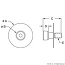 3500 - Bolt Assembly: (2) 3/8 x 3/8” Shoulder Bolt with (2) Small Thrust Washer and (2) Large Thrust Washer-2