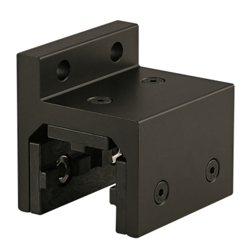 6830-BLACK -  15 Series 3 Slot Mount - Single Flange Short High-Cycle Linear Bearing