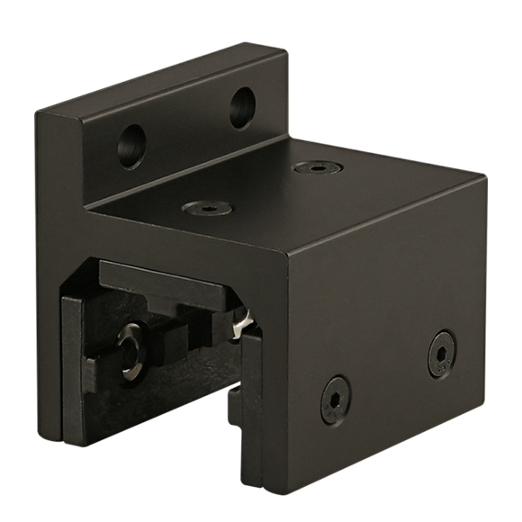 6830-BLACK -  15 Series 3 Slot Mount - Single Flange Short High-Cycle Linear Bearing